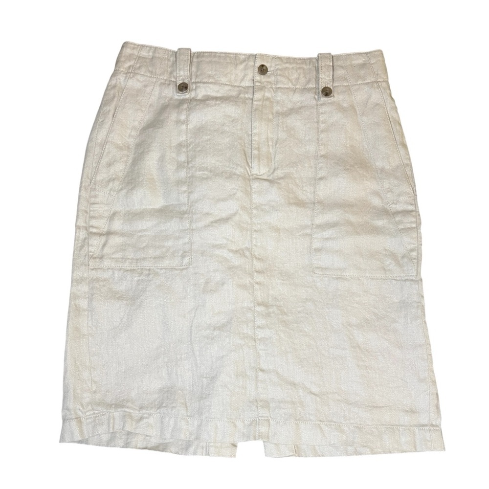 J. Crew Cream Pencil Skirt